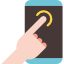 Hand using cellphone
